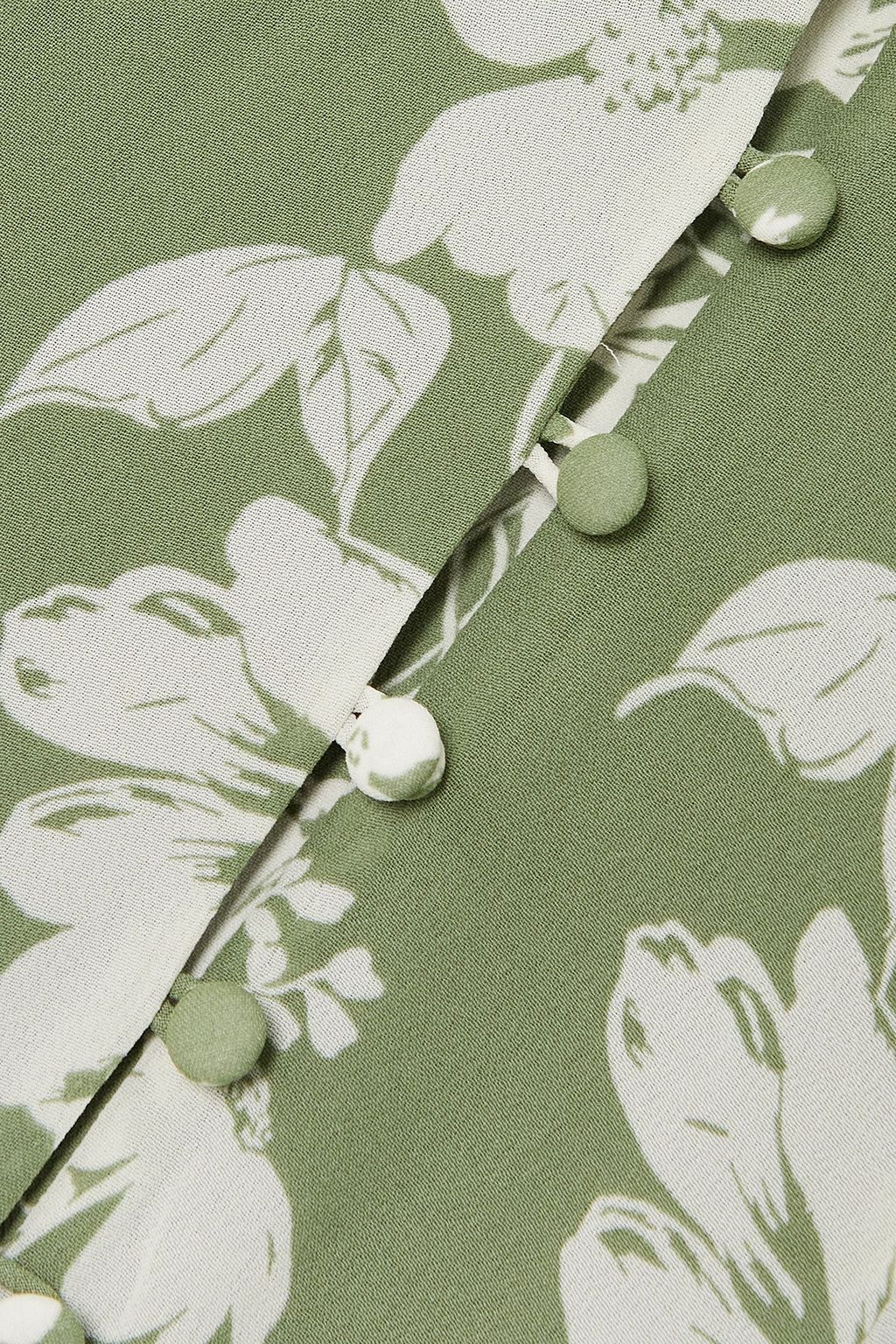 REFORMATION Brogan Midikleid aus Crêpe de Chine mit Blumenprint