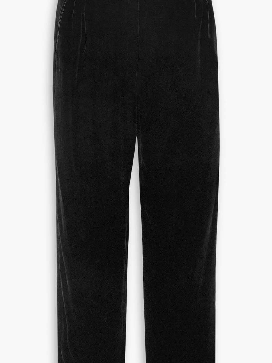 afterglow velvet cropped pants