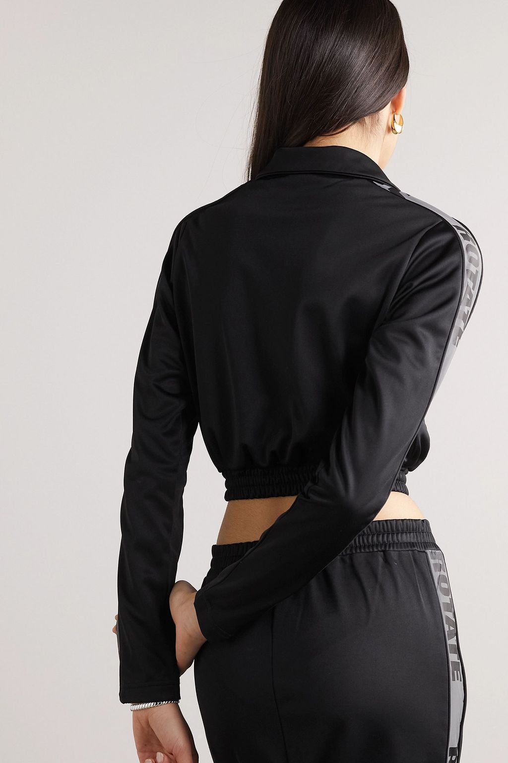 ROTATE BIRGER CHRISTENSEN Webbing-trimmed shell track jacket