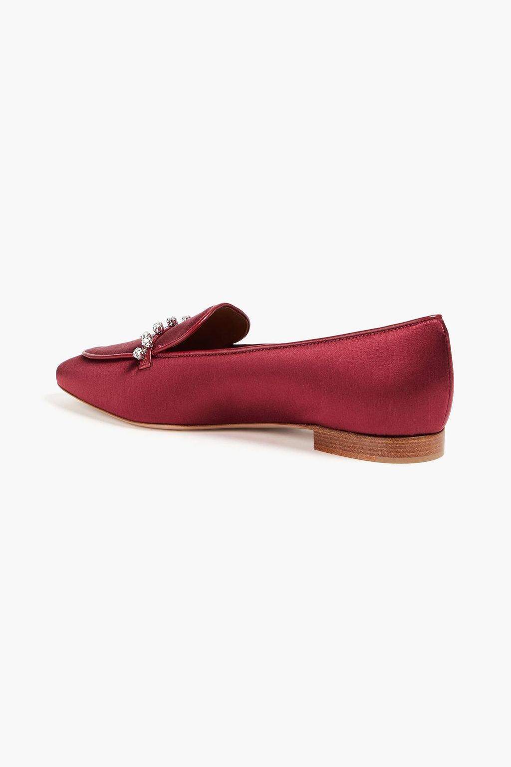 MALONE SOULIERS حذاء لوفر "برونا" من الساتان مزين بالكريستال 103