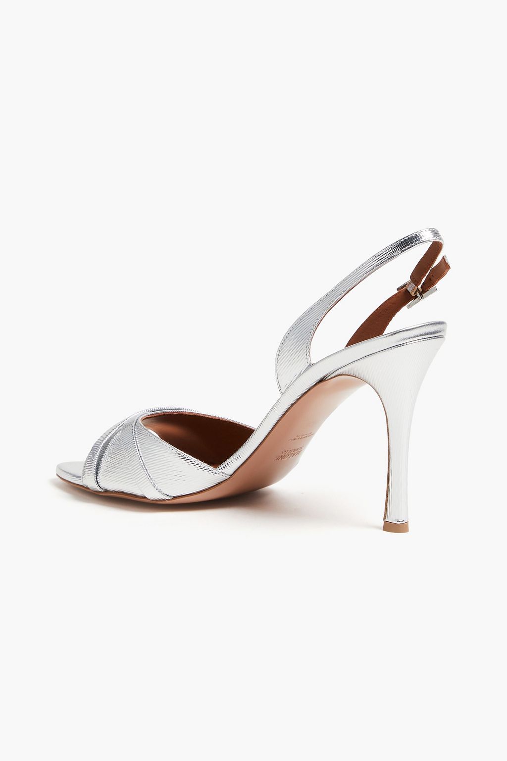 MALONE SOULIERS 제이스 메탈릭 가죽 슬링백 샌들