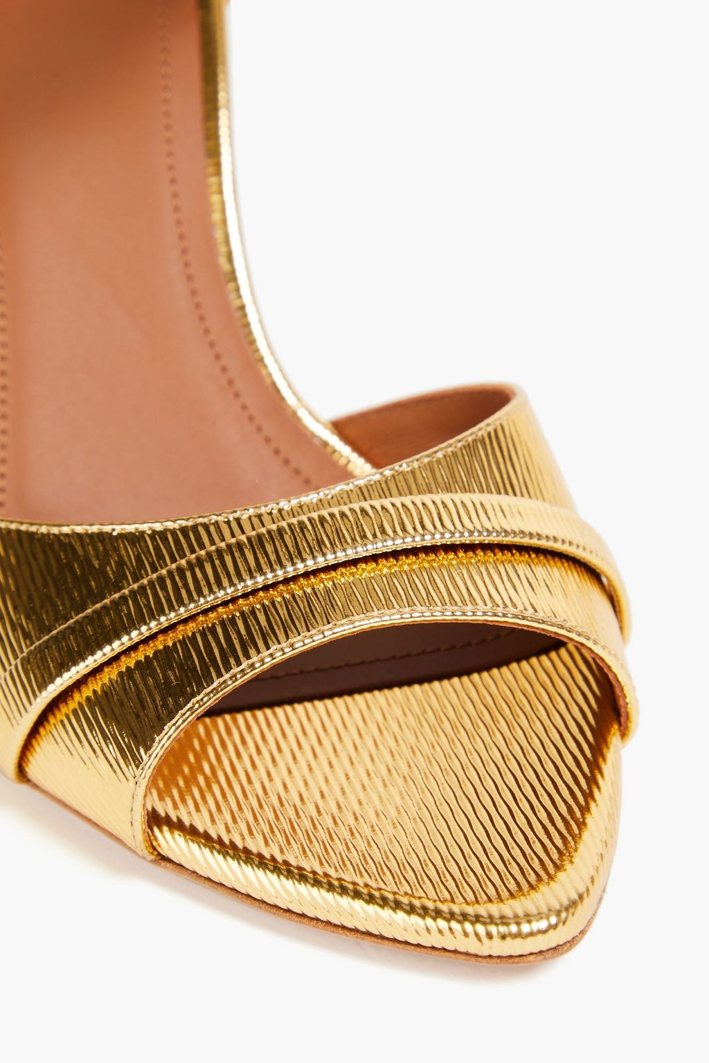 MALONE SOULIERS Una 90 metallic leather sandals