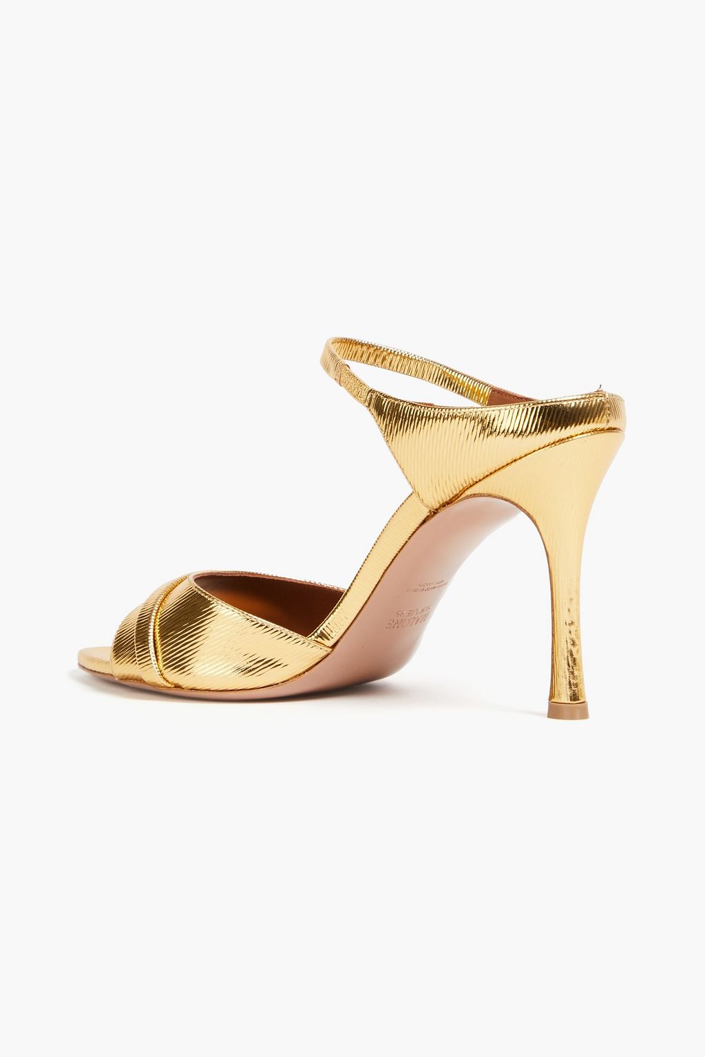 MALONE SOULIERS Una 90 metallic leather sandals