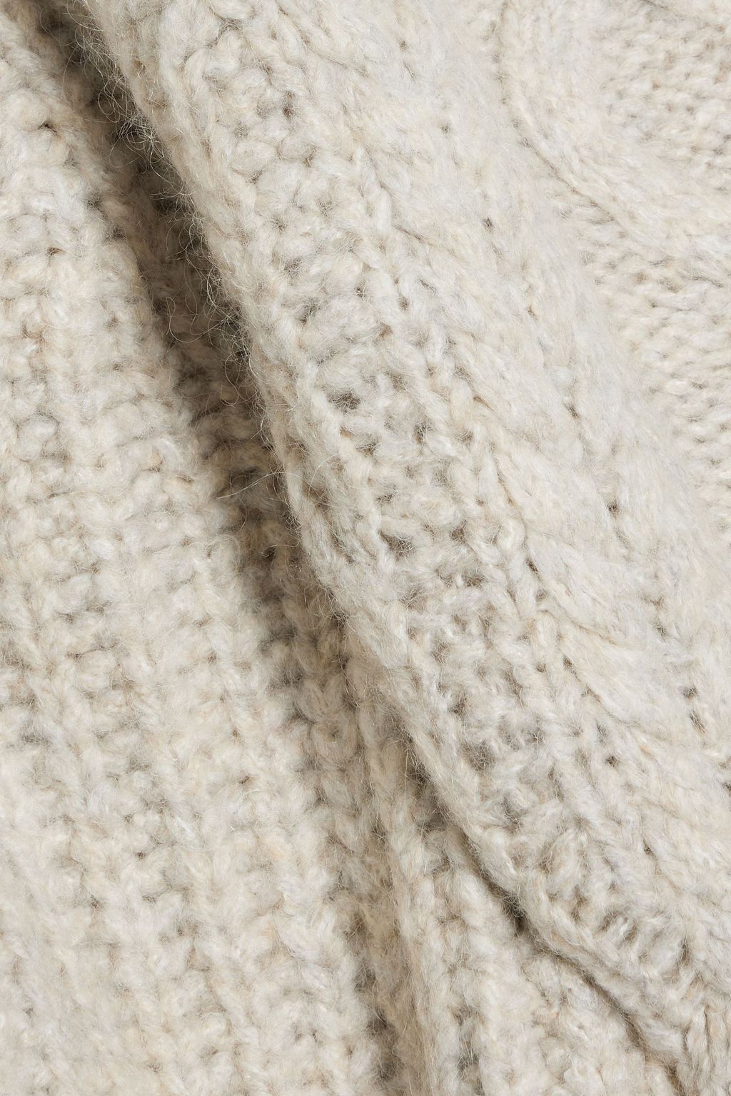 MARANT ÉTOILE Rebeca cable-knit half-zip sweater