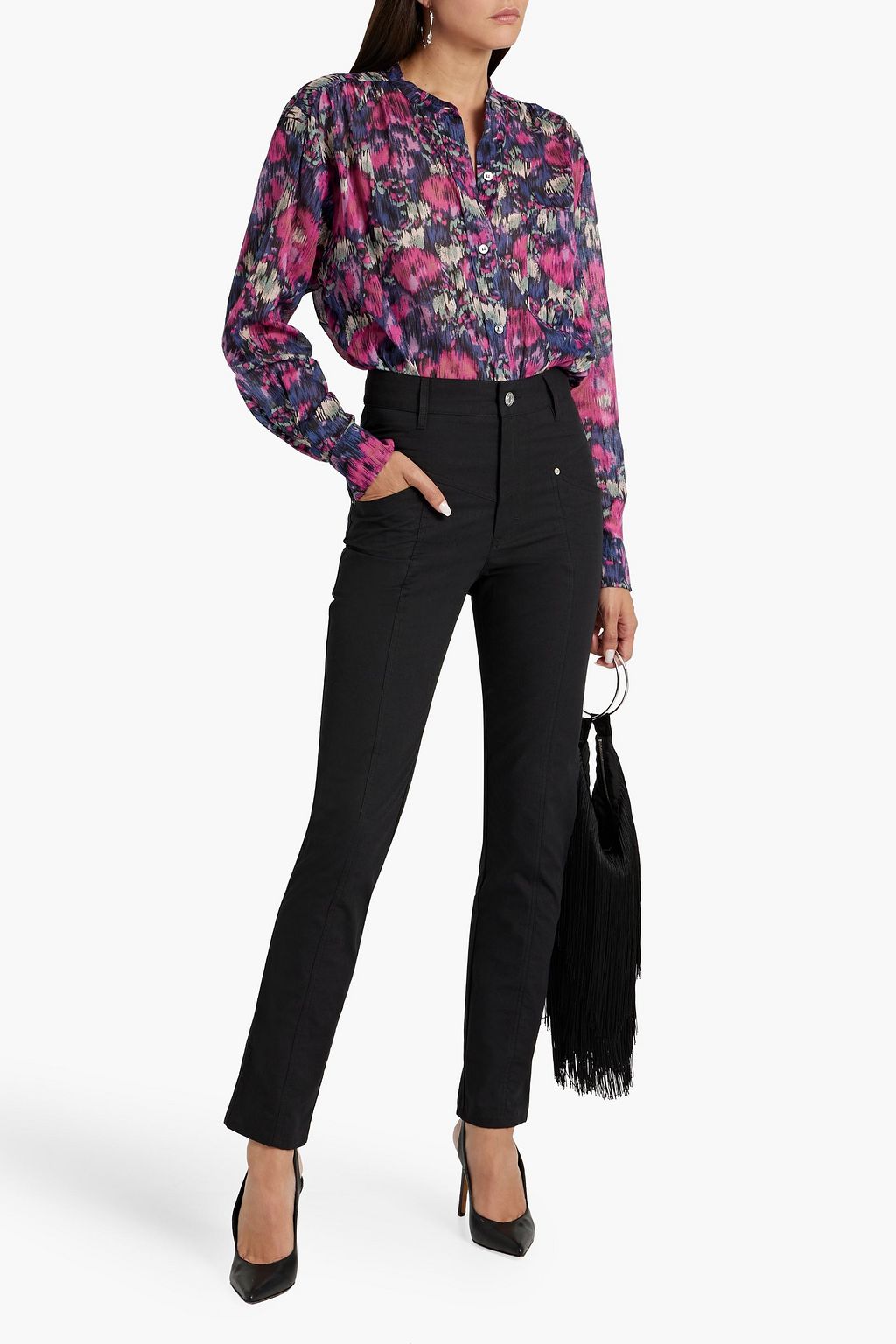 MARANT ÉTOILE Mexika printed cotton-voile blouse