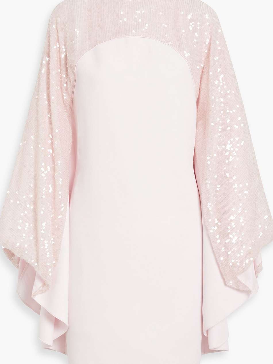 almana sequin-embellished crepe mini dress