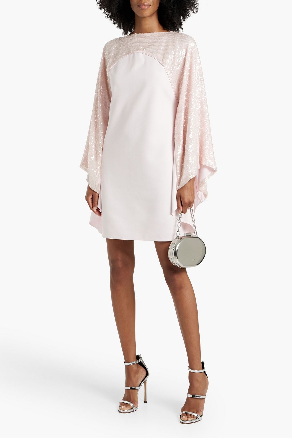 SAFIYAA Almana sequin-embellished crepe mini dress