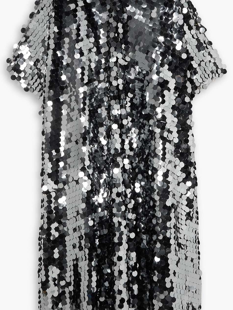 sequined tulle coverup