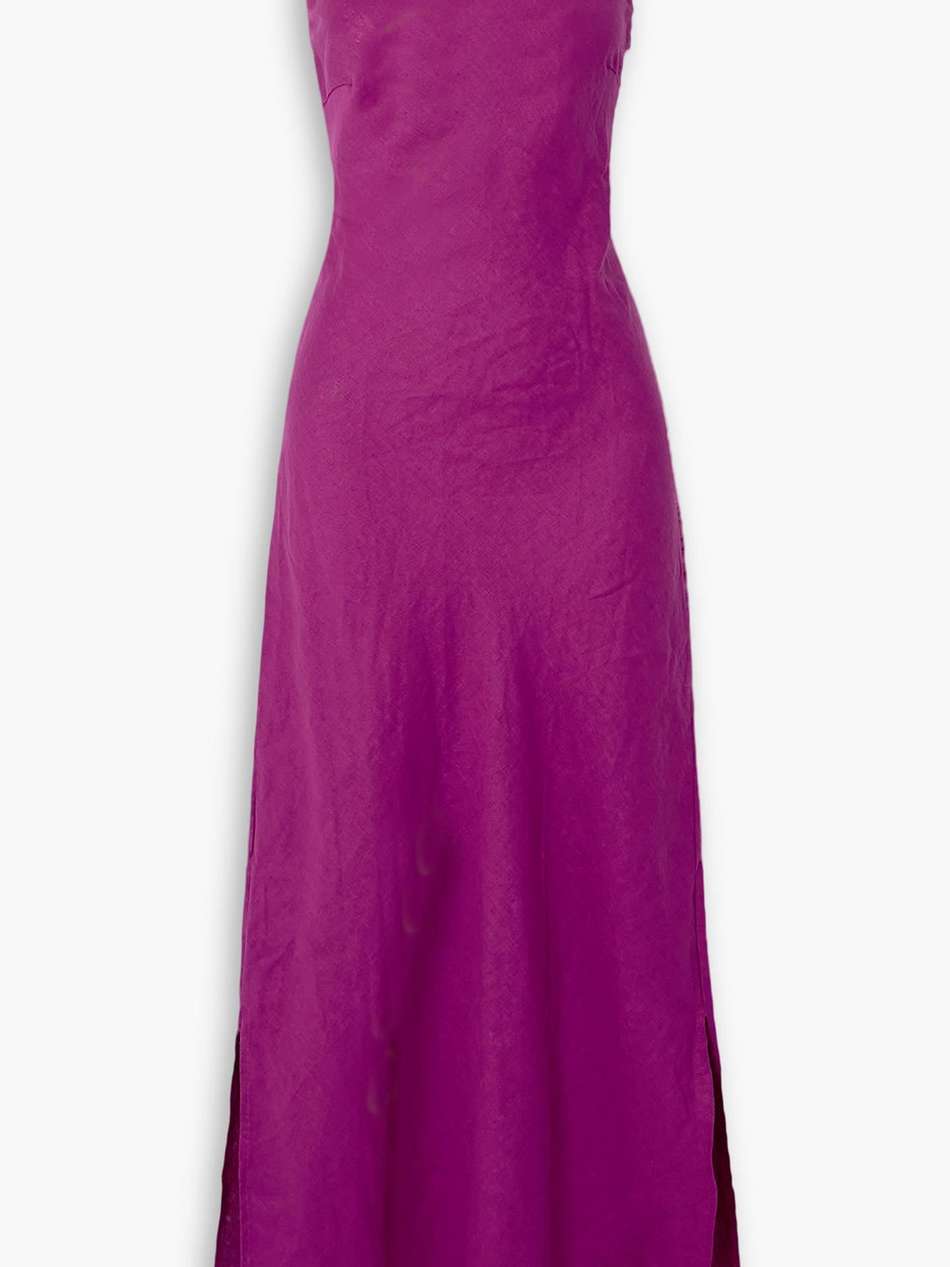 lobo open-back linen maxi dress