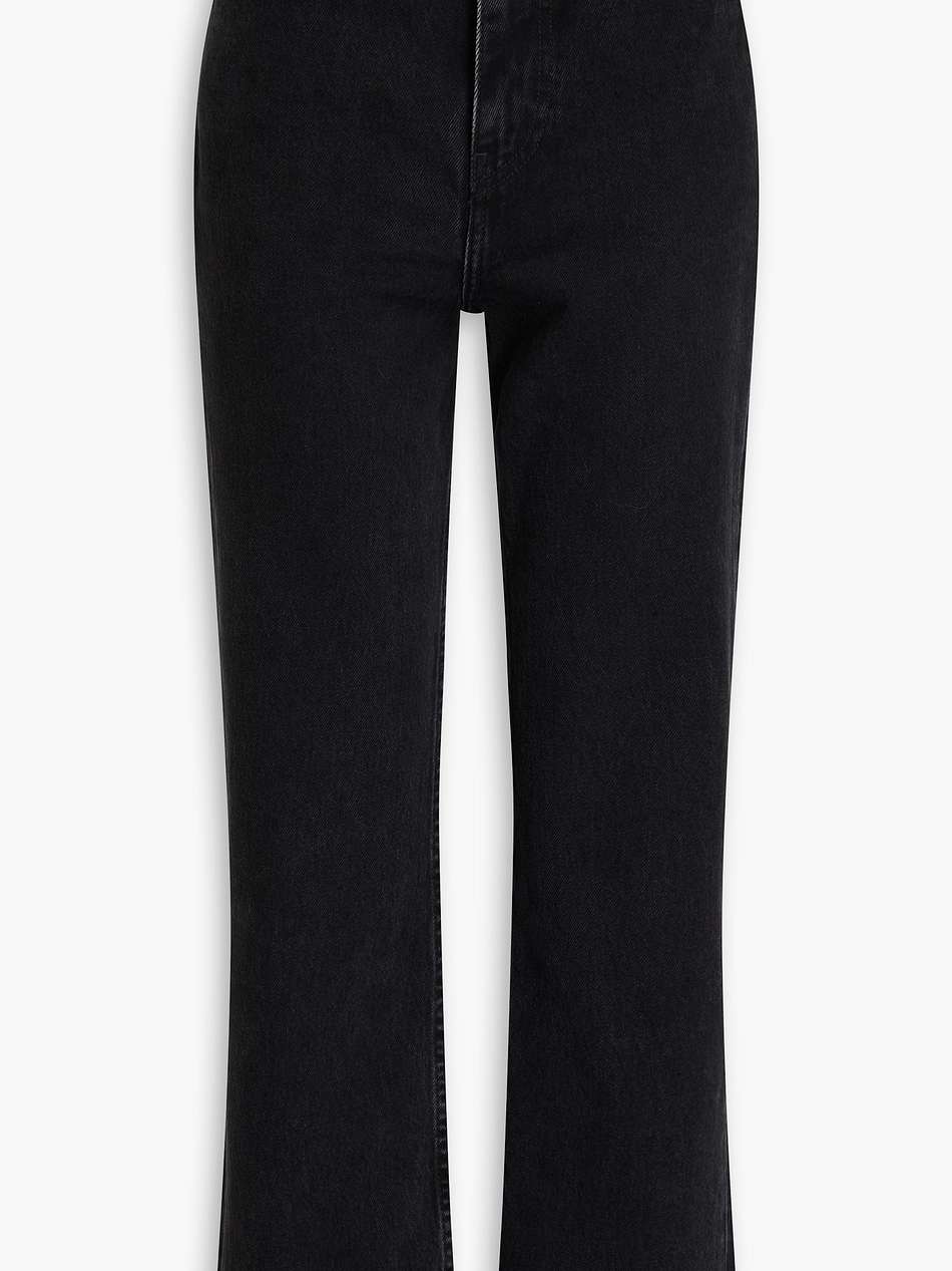 high-rise bootcut jeans