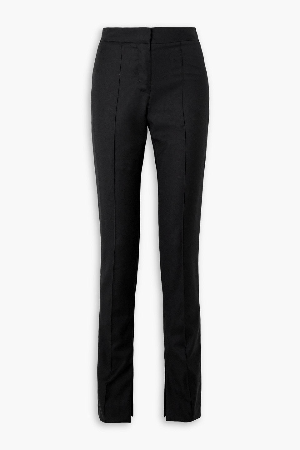 Beare Park Wool-twill Slim-leg Pants In Black