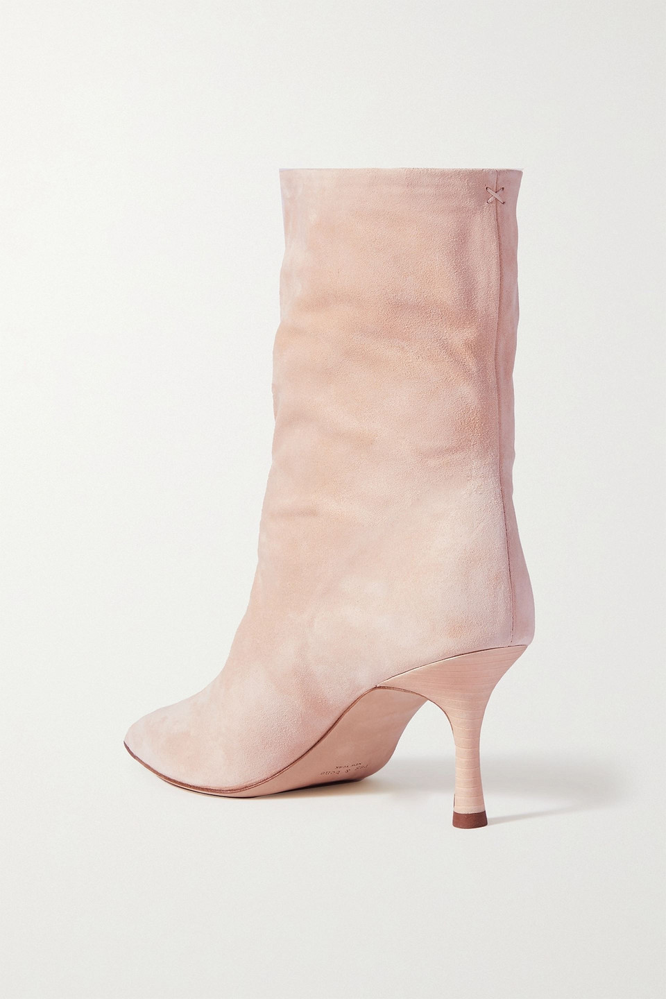 Rag & Bone Brea Suede Ankle Boots In Pastel Pink