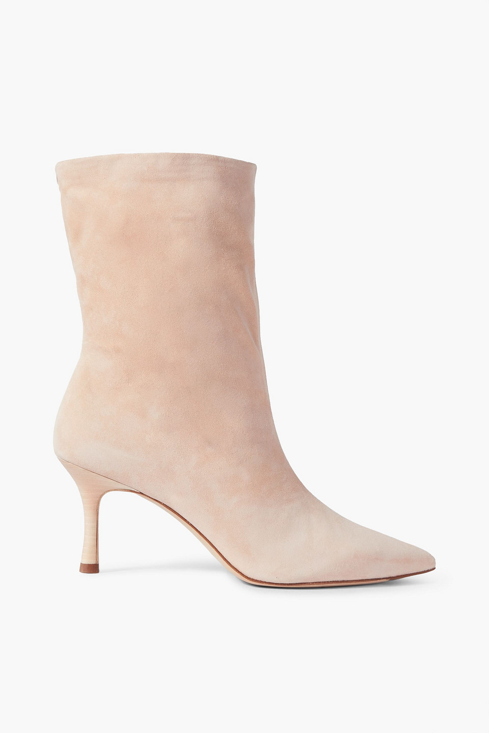 Rag & Bone Brea Suede Ankle Boots In Pastel Pink