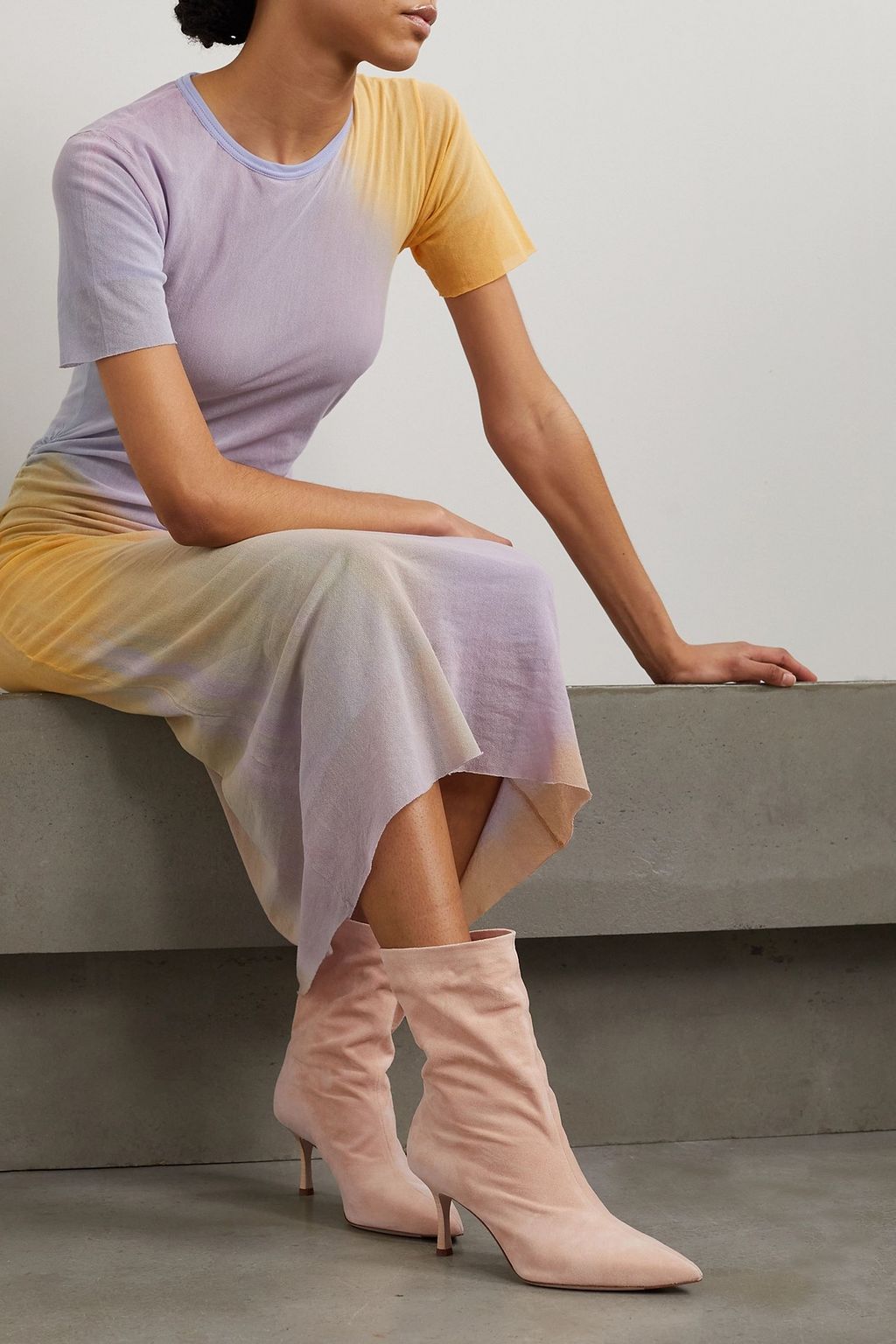 RAG & BONE بوت Brea بطول الكاحل من جلد السويد