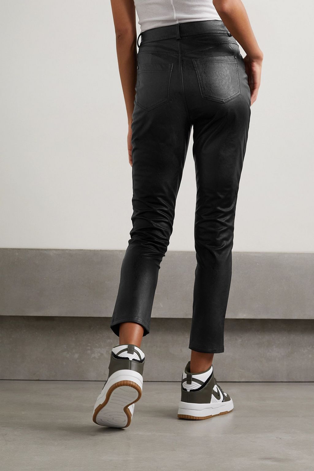 COMMANDO Faux stretch-leather skinny pants