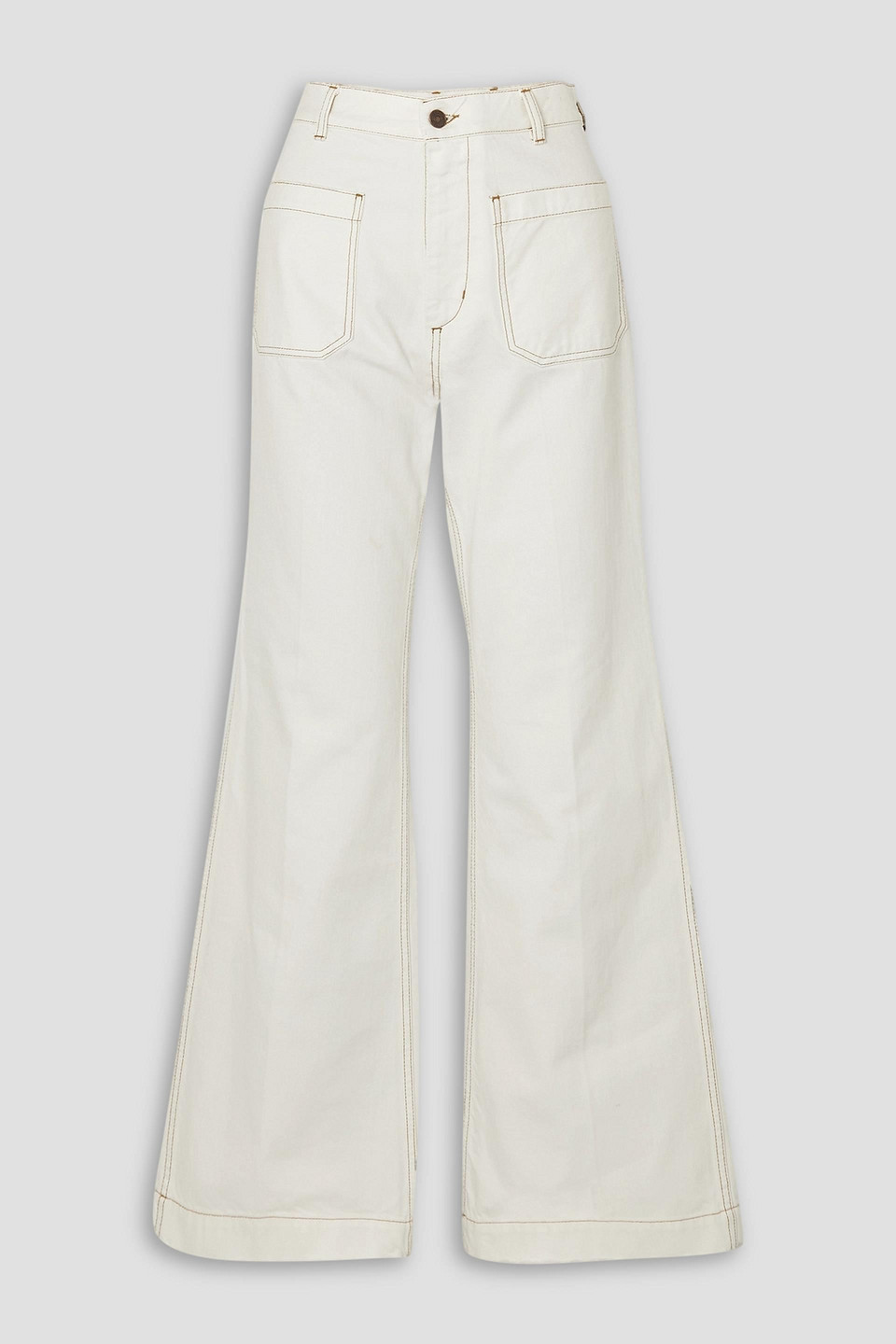 Fortela Joelle High-rise Straight-leg Jeans In White