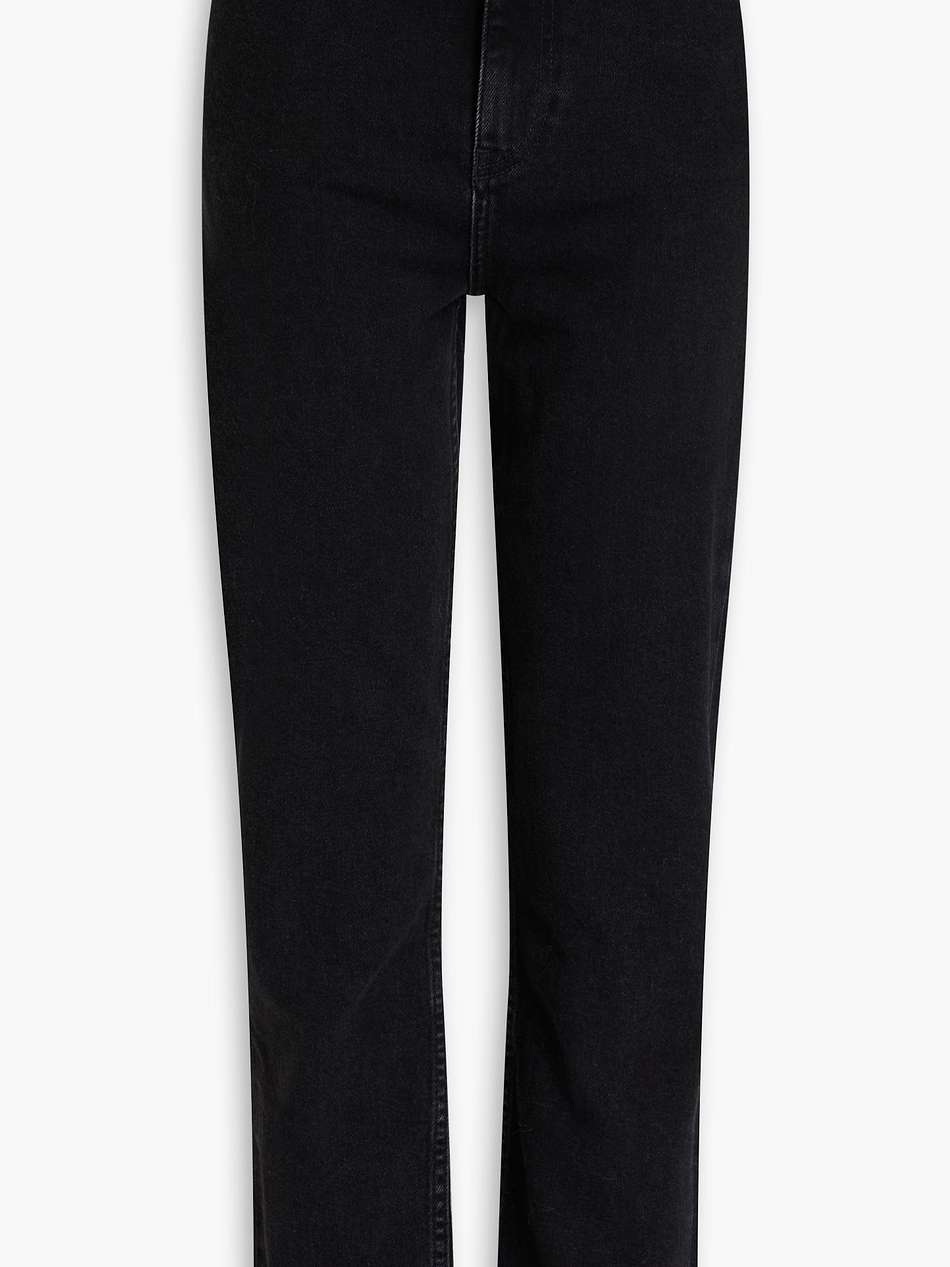 high-rise slim-leg jeans