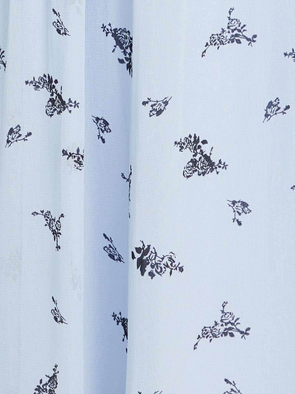 floral-print georgette midi dress