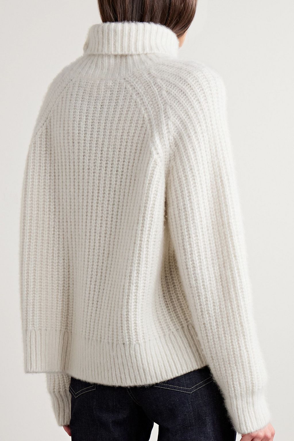 NILI LOTAN Amaya ribbed cashmere turtleneck sweater