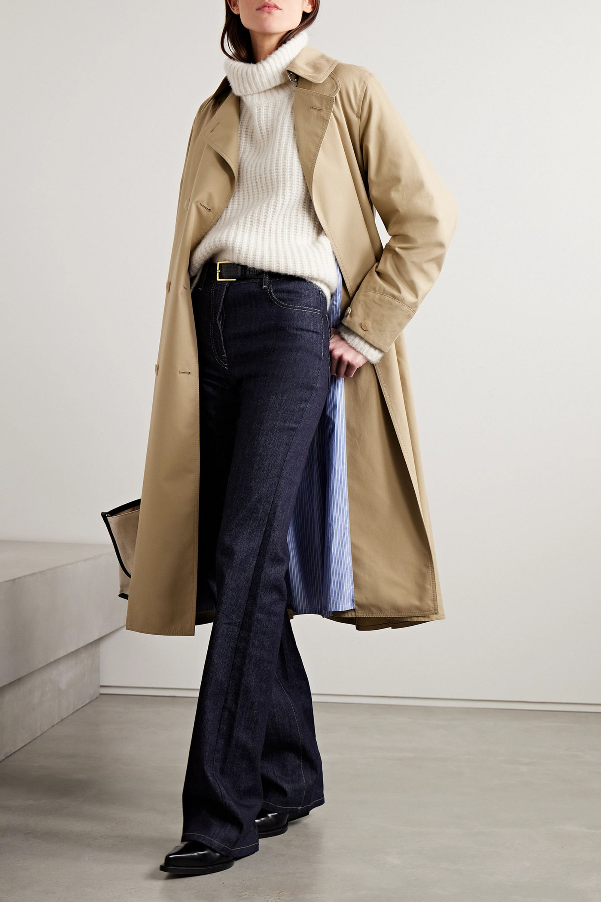 Nili Lotan Amaya ribbed cashmere turtleneck sweater