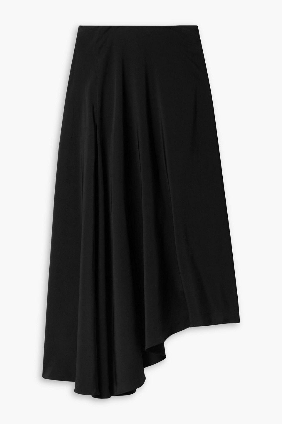 Co Asymmetric Crepe Skirt In Black