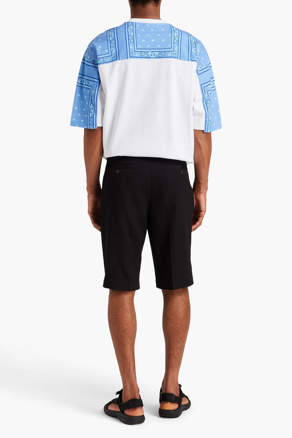 Jacquemus Le Bermuda Juego Jacd Pinstripe Black In Black