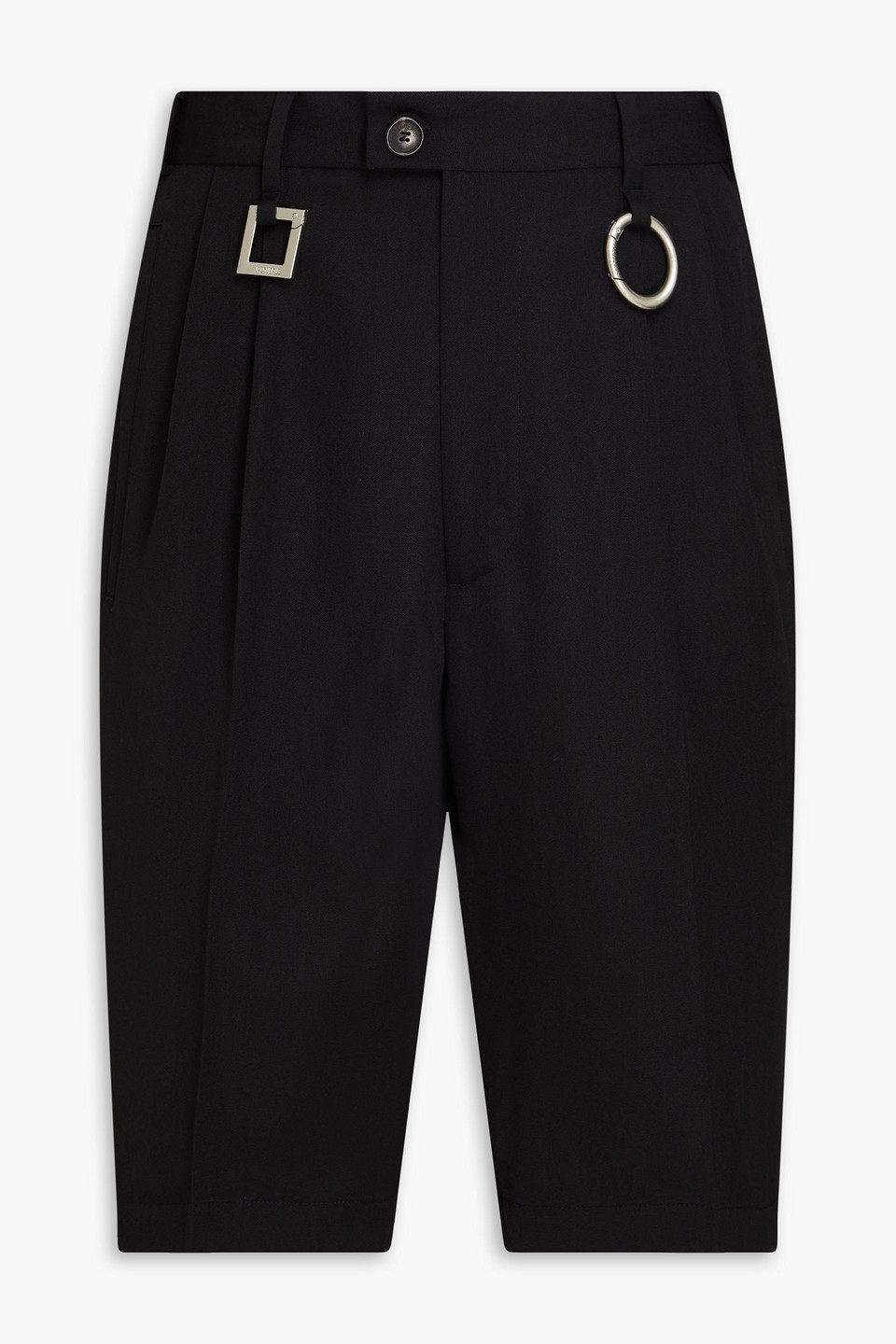 Jacquemus Le Bermuda Juego Jacd Pinstripe Black In Black