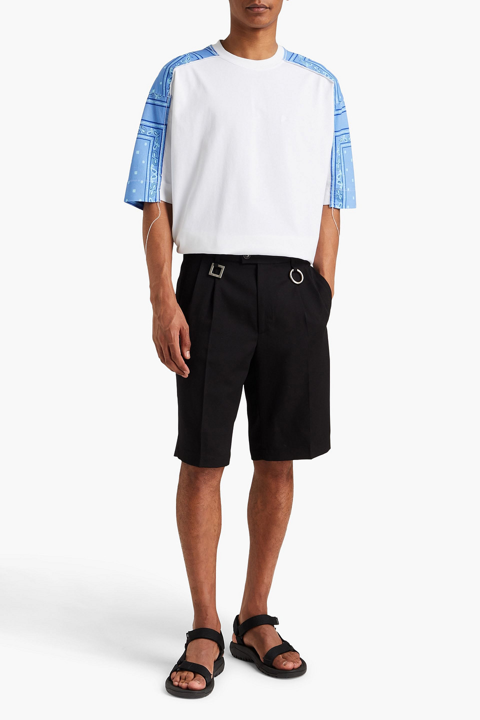 Jacquemus Le Bermuda Juego Jacd Pinstripe Black In Black