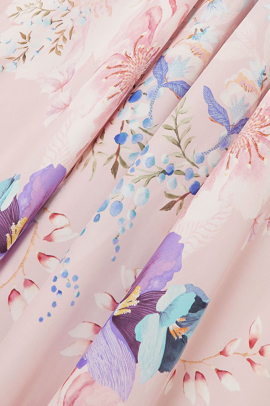 MENG Printed silk-georgette kaftan