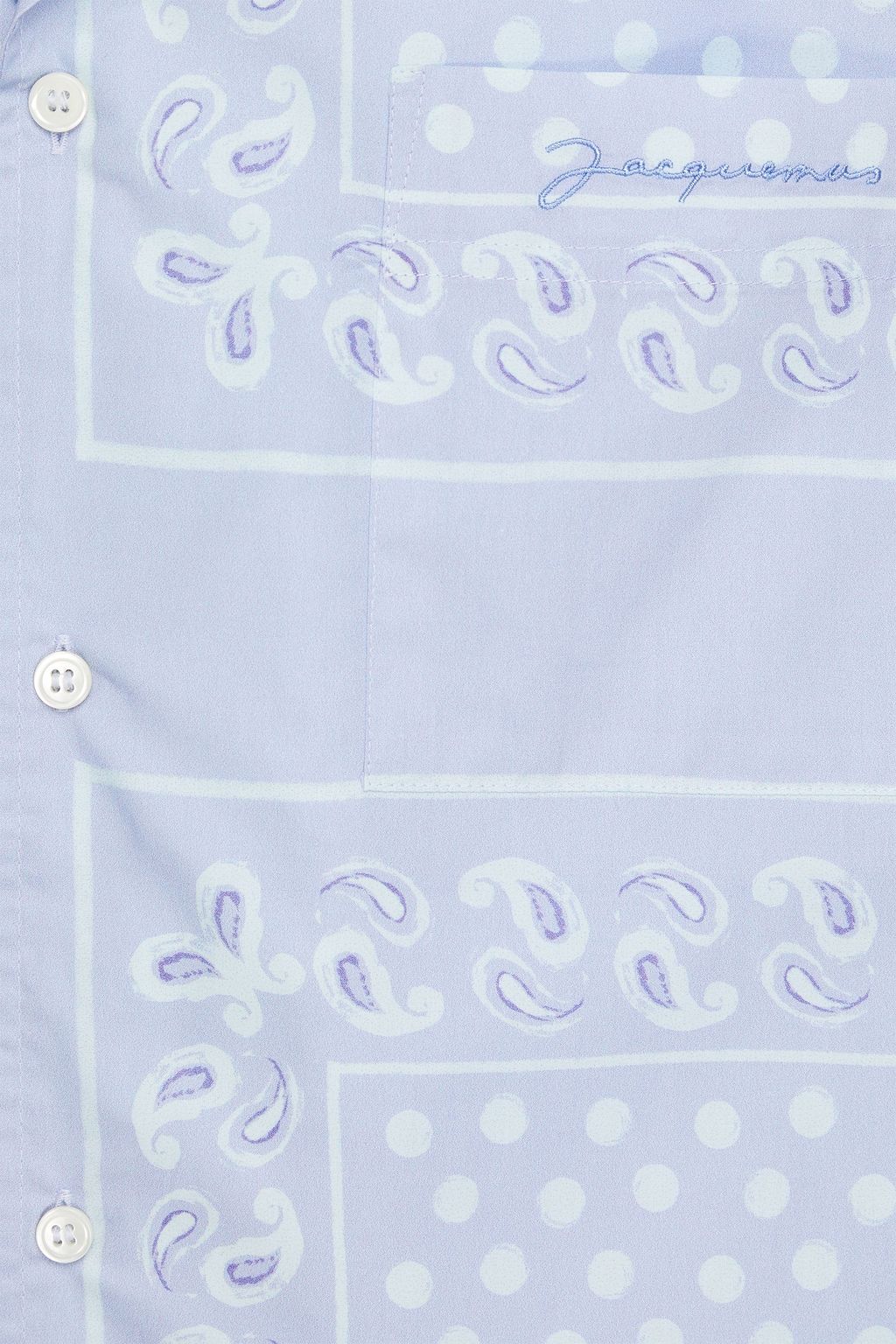 JACQUEMUS قميص Luis من قطن بوبلين مزين بطبعات