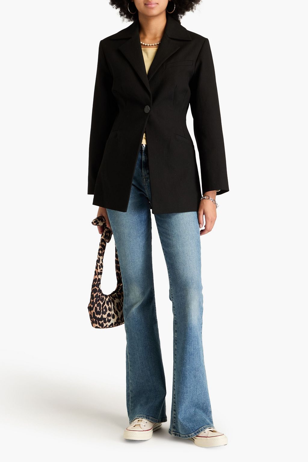 GANNI Blazer aus Baumwolle