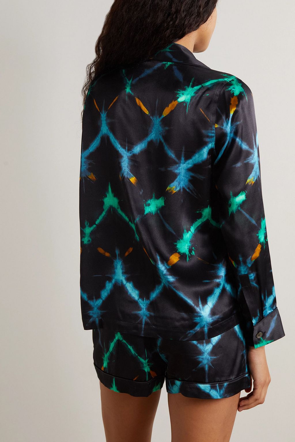 RAILS Clarise printed satin pajama set