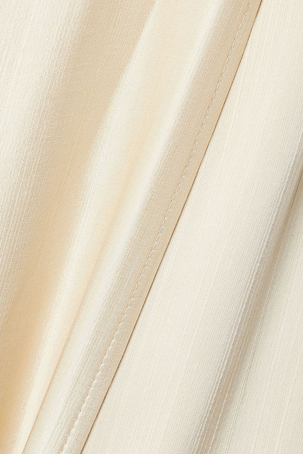ESSE STUDIOS Oude strapless satin-crepe wrap-effect maxi dress