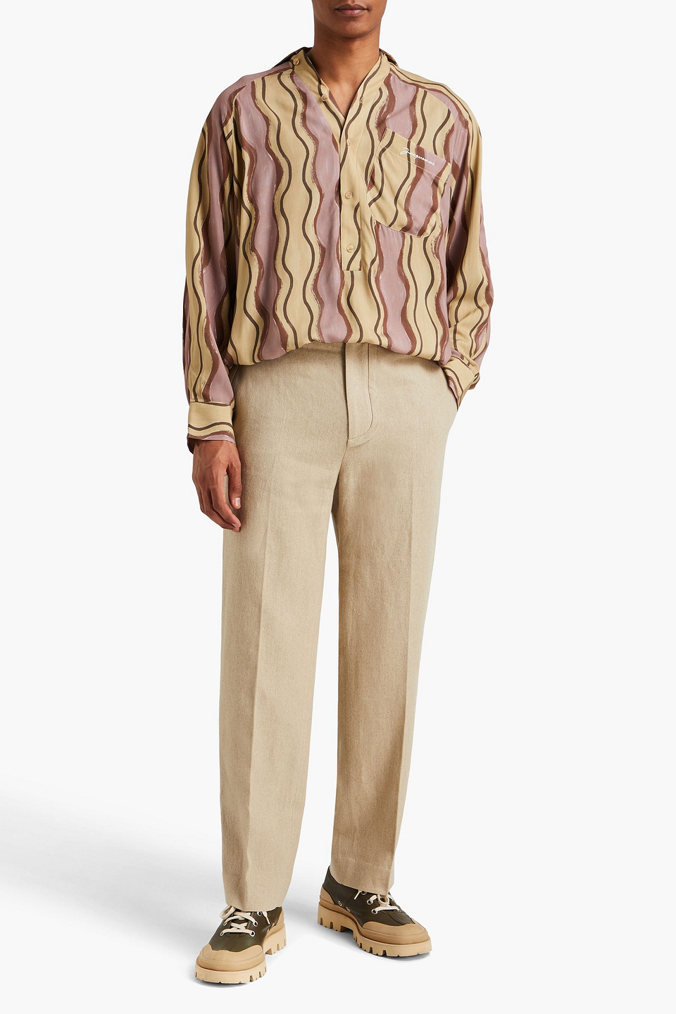 JACQUEMUS PINGO PRINTED WOVEN SHIRT