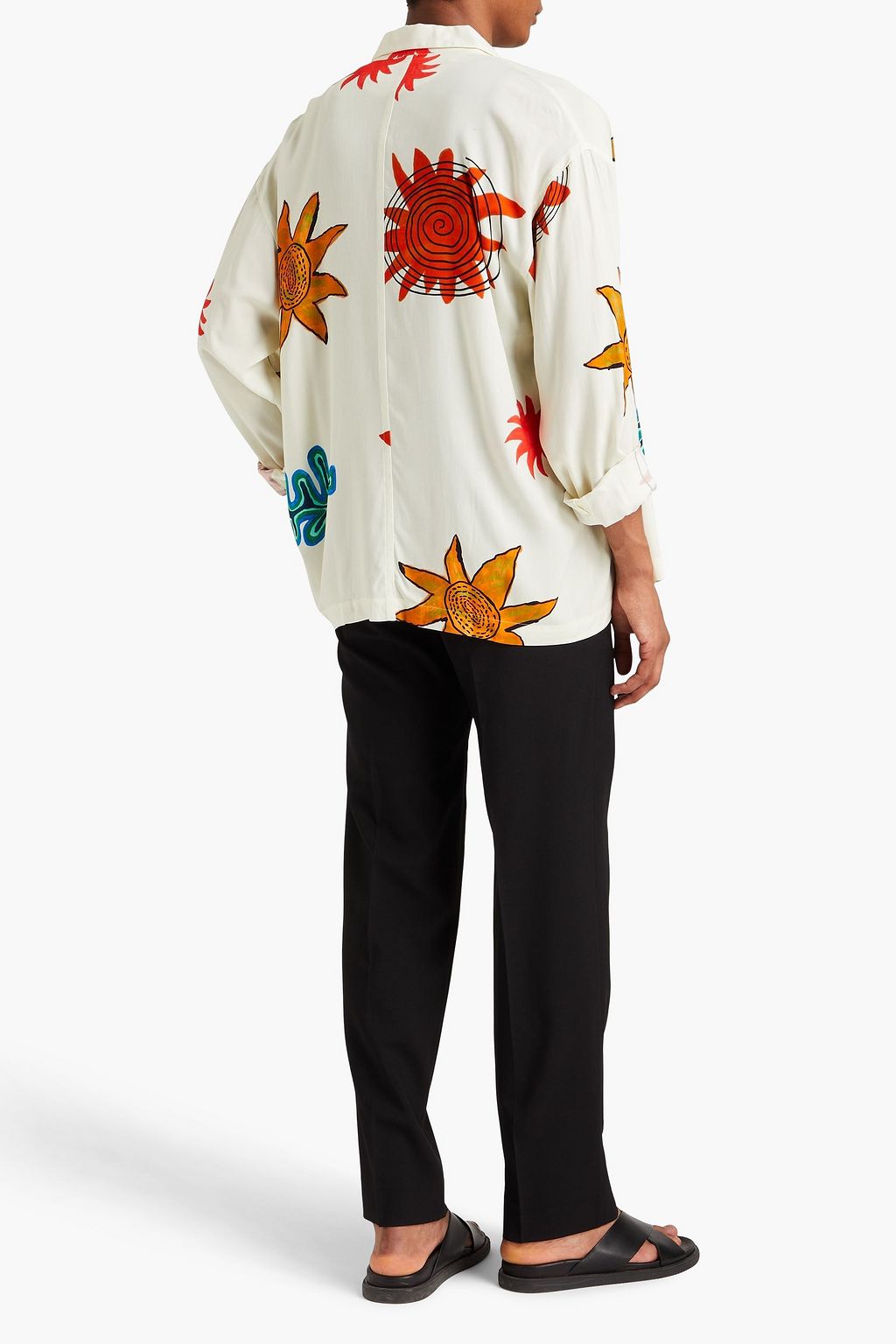 JACQUEMUS Baou printed crepe shirt