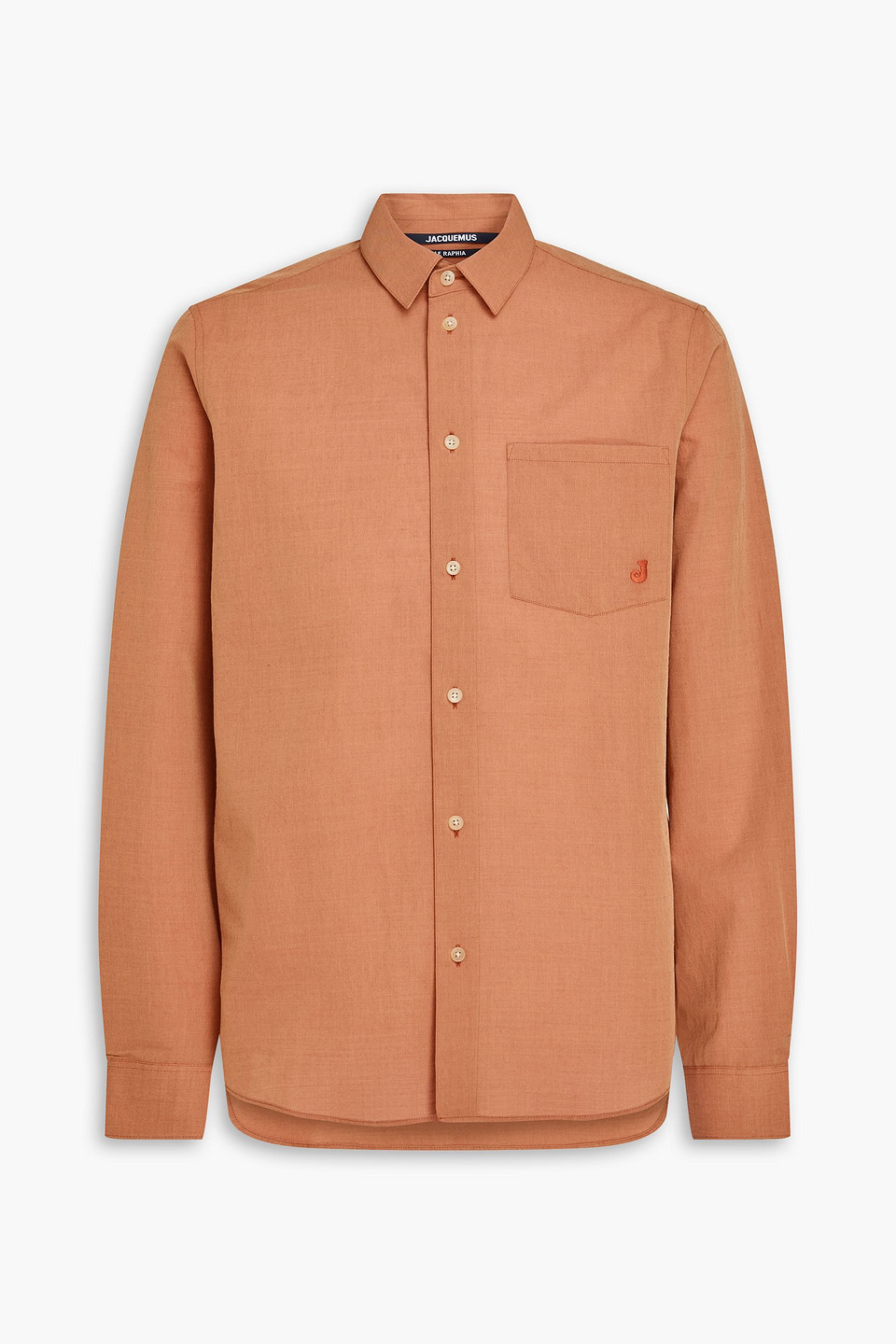Jacquemus Hemd La Chemise Meio Aus Baumwolle Und Wolle In Peach