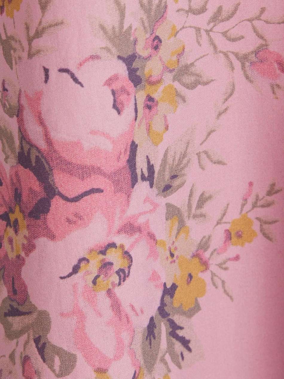 floral-print cotton-poplin midi dress