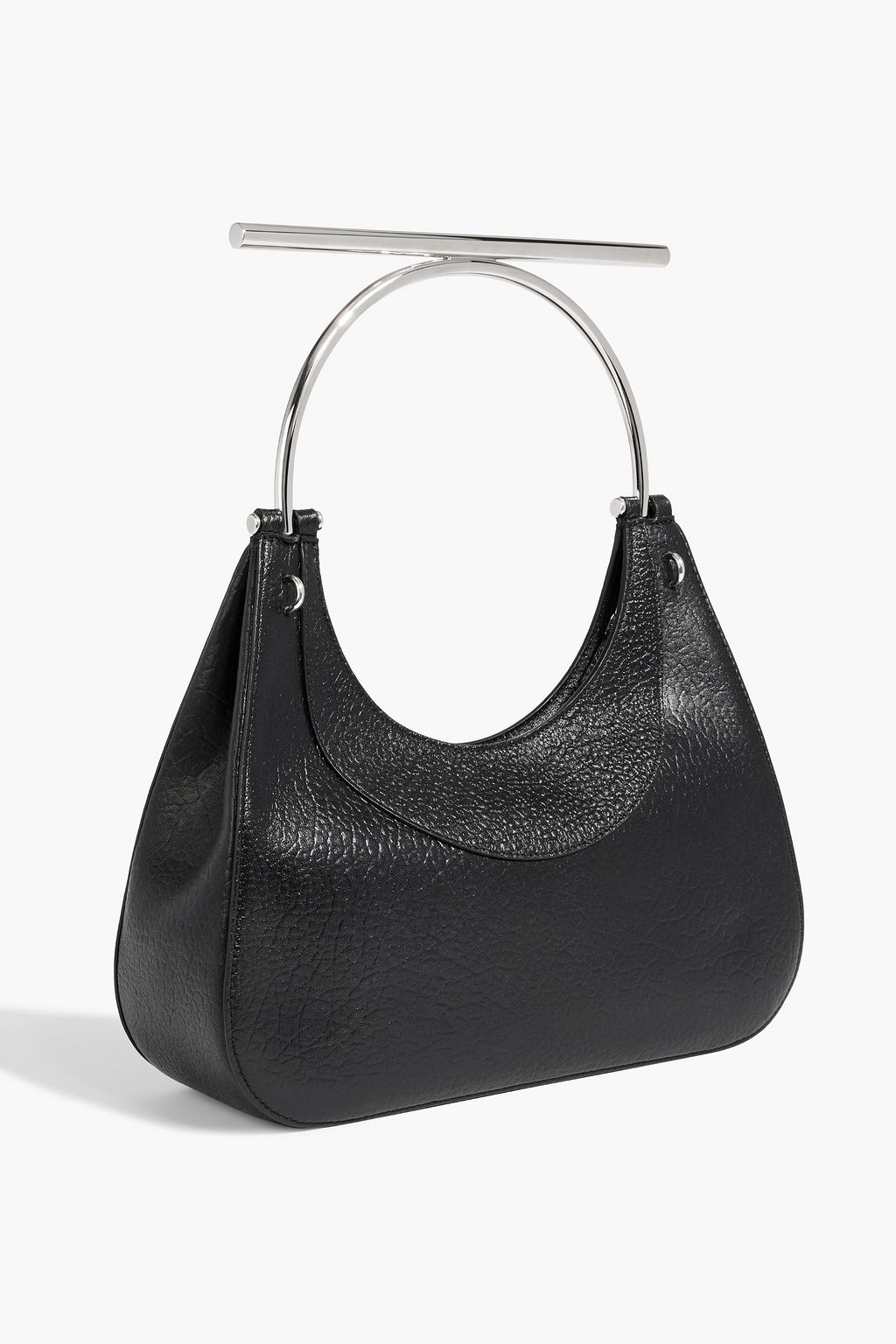 MCQUEEN Mini T-Bar pebbled-leather shoulder bag