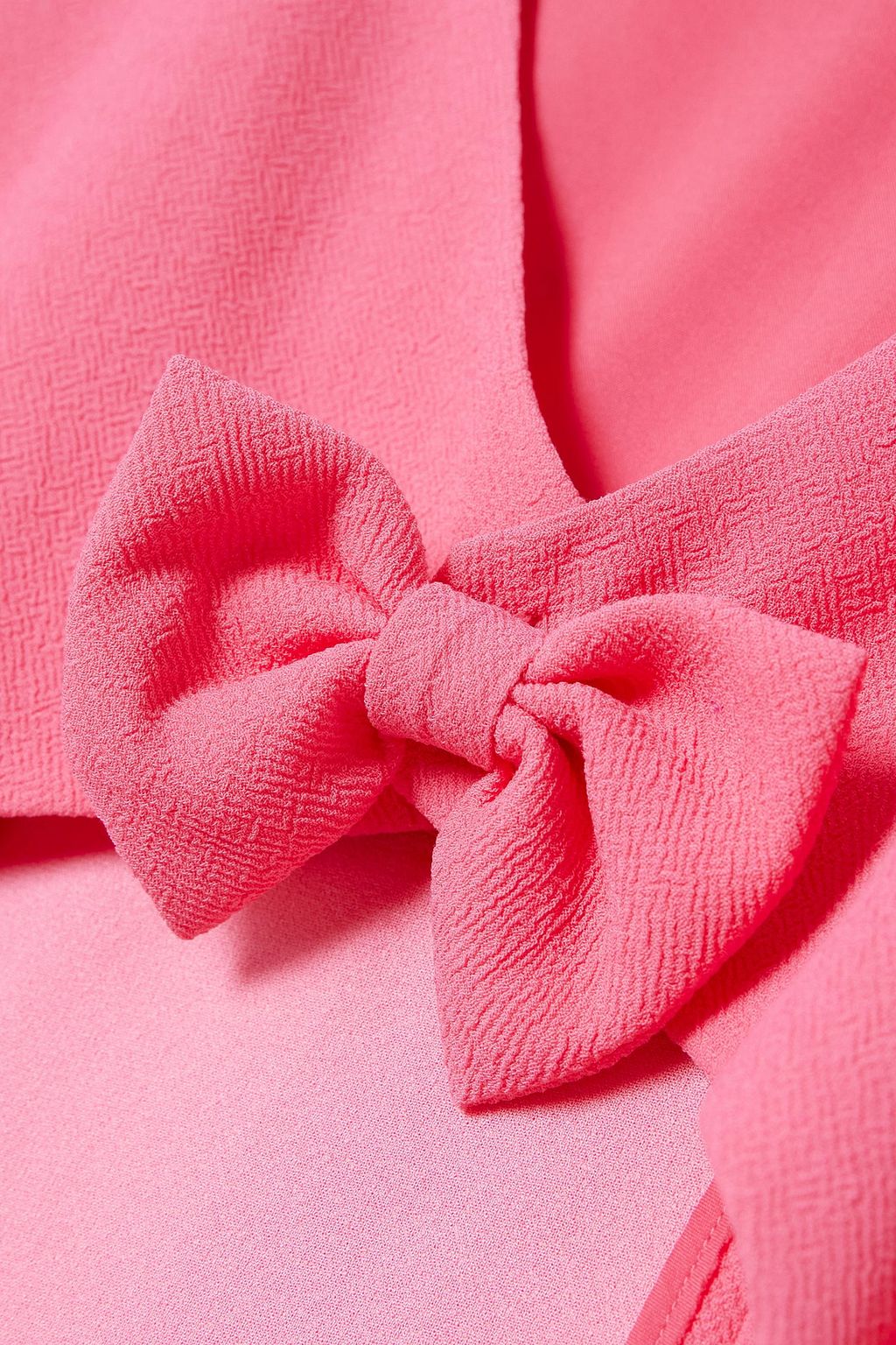 RIXO Michaela cutout bow-detailed crepe mini dress
