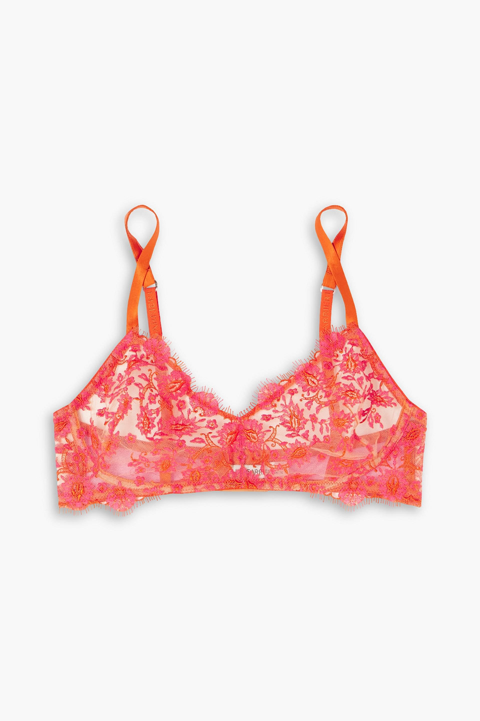 Petite Fleur stretch-lace soft-cup bra