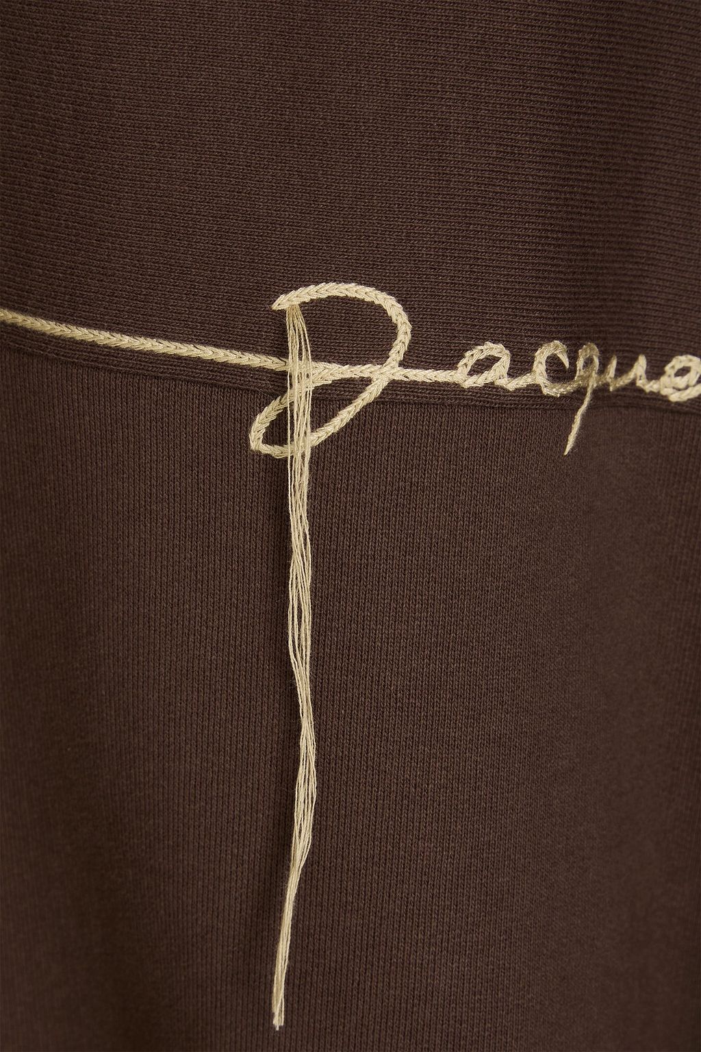 JACQUEMUS سويت شيرت "فيو" من الصوف الناعم والقطن بتصميم مطرّز