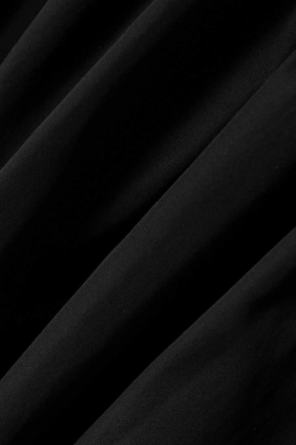 ESSE STUDIOS Strapless cutout stretch-knit and cotton-poplin maxi dress