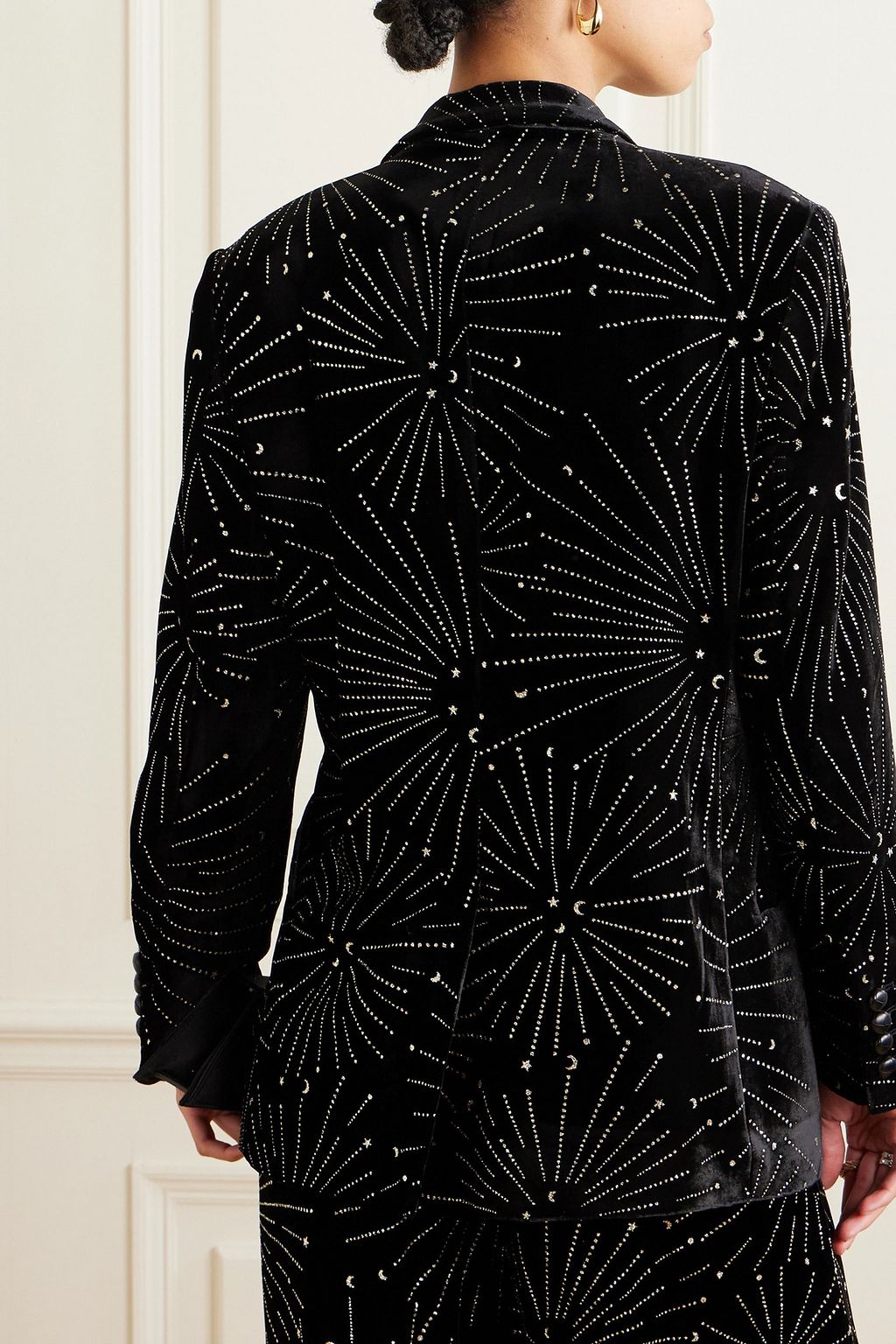 BLAZÉ MILANO Glittered velvet blazer
