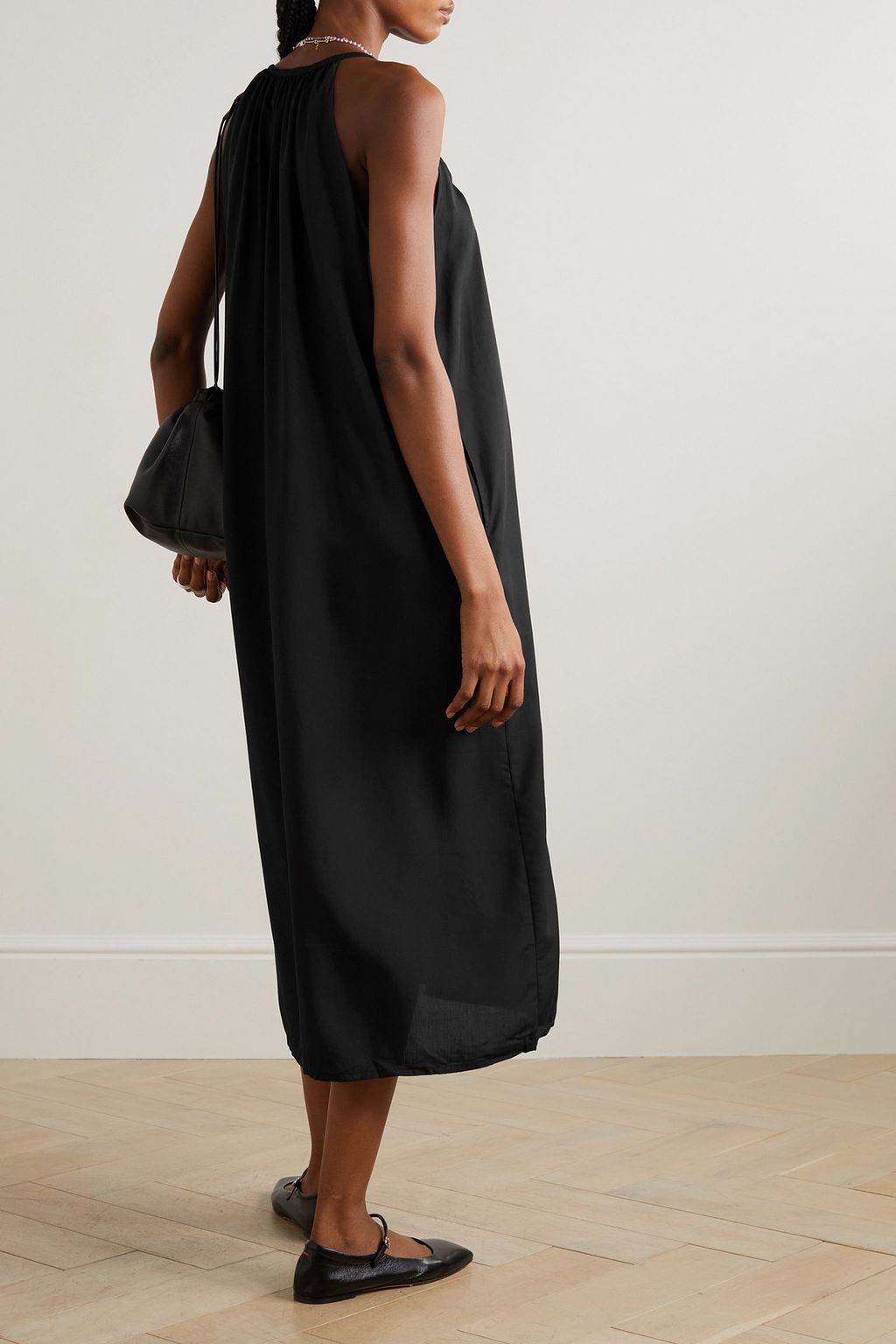 DEIJI STUDIOS Tie-detailed TENCEL™ Lyocell maxi dress
