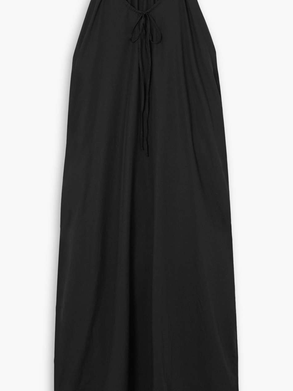 tie-detailed tencel™ lyocell maxi dress