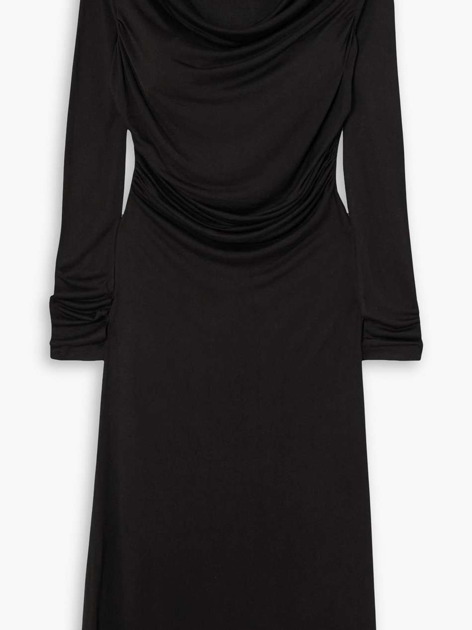 inver draped stretch-micro modal midi dress