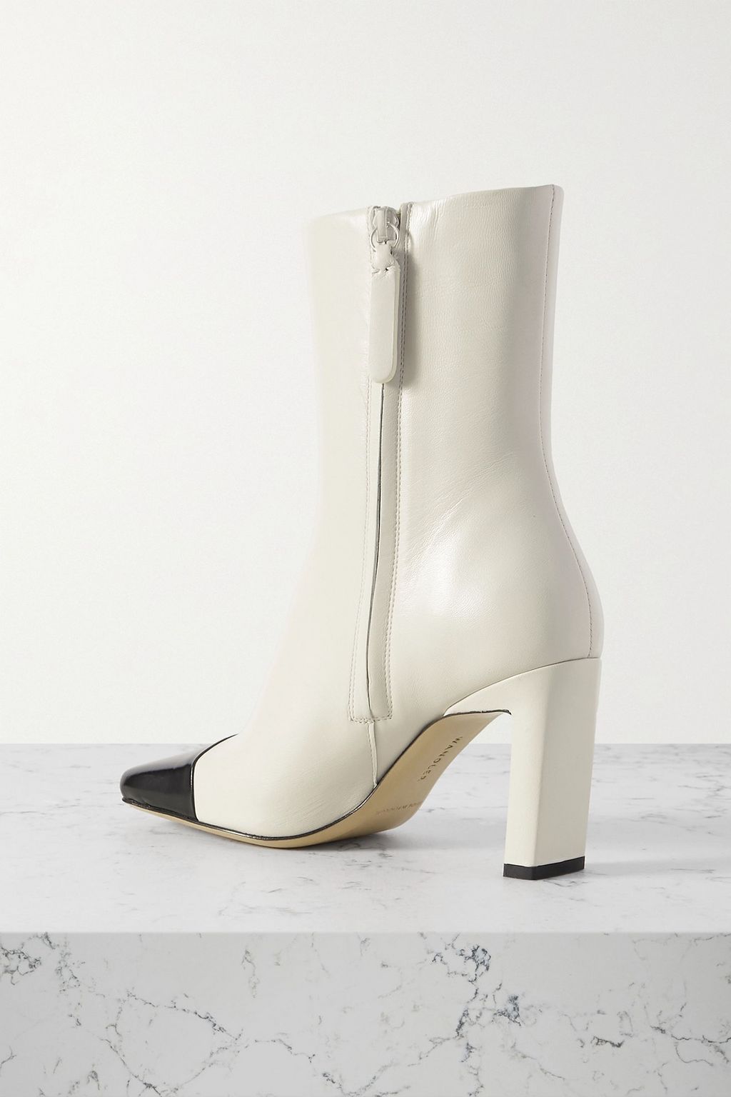 WANDLER Isa two-tone leather ankle boots
