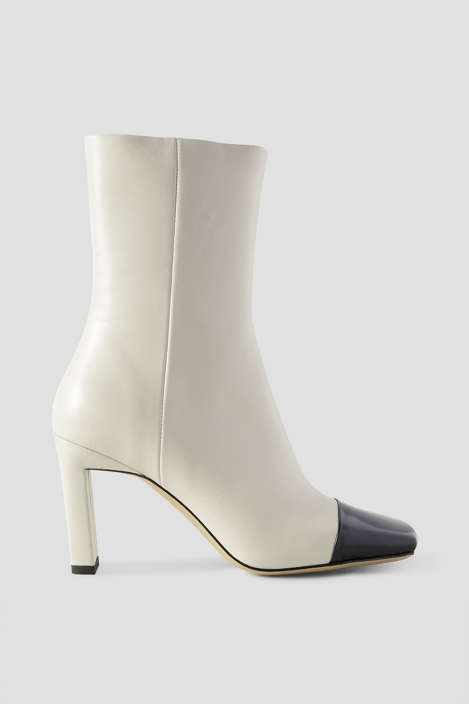 Wandler Woman Ankle Boots Cream Size 8 Goat Skin In Off-white