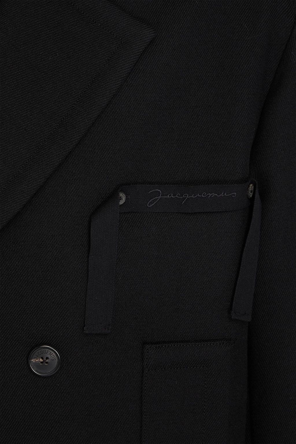 JACQUEMUS Double-breasted wool-twill peacoat
