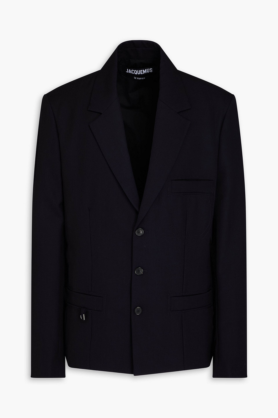 Alexander mcqueen grain de poudre wool blazer deals